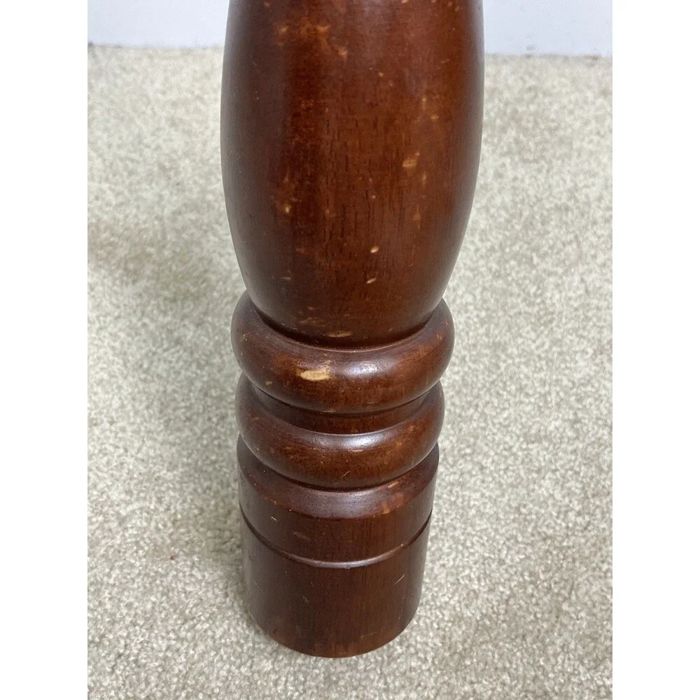 VTG MCM 17.5” H Large Wood Pepper Grinder Mill Traditional Style Walnut Finish